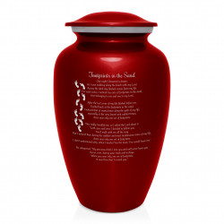 I Carried You Cremation Urn - Ruby Red