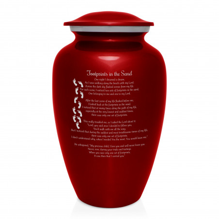 I Carried You Cremation Urn - Ruby Red