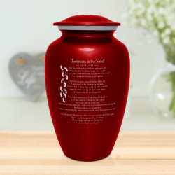 I Carried You Cremation Urn - Ruby Red