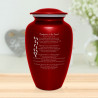 I Carried You Cremation Urn - Ruby Red