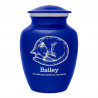 Dreaming Kitten Pet Cremation Urn - Midnight Blue