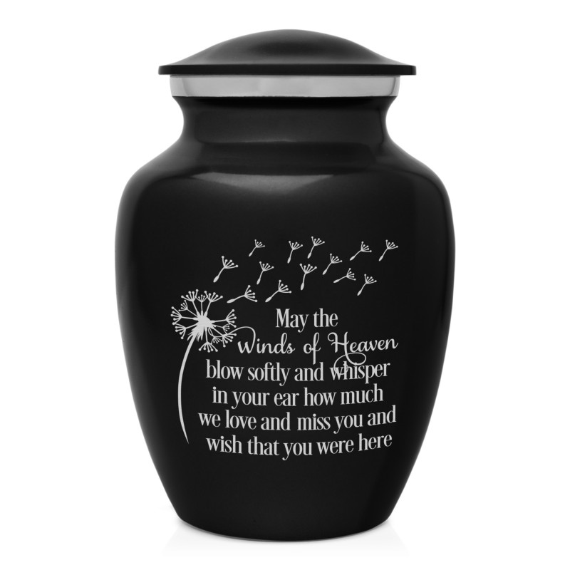 Winds of Heaven Sharing Urn - Jet Black