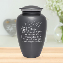Winds of Heaven Cremation Urn - Gunmetal Gray