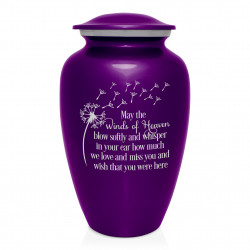 Winds of Heaven Cremation Urn - Purple Luster