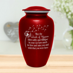 Winds of Heaven Cremation Urn - Ruby Red