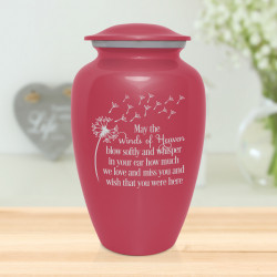 Winds of Heaven Cremation Urn - Rose Pink