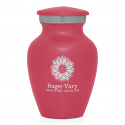 Sunflower Keepsake Urn - Rose Pink