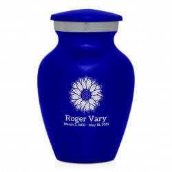 Sunflower Keepsake Urn - Midnight Blue
