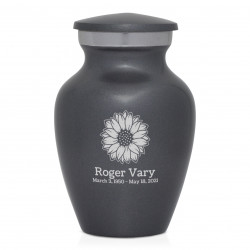 Sunflower Keepsake Urn - Gunmetal Gray