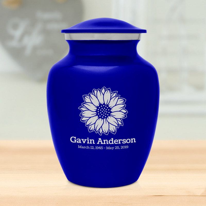 Sunflower Sharing Urn - Midnight Blue