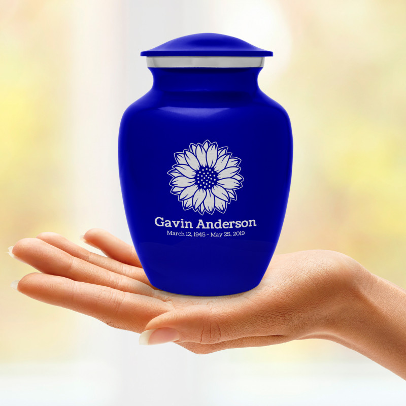 Sunflower Sharing Urn - Midnight Blue