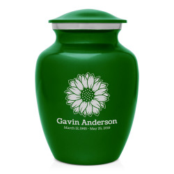 Sunflower Sharing Urn - Shamrock Green