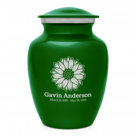 Sunflower Sharing Urn - Shamrock Green