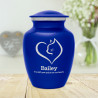 Loving Cat Cremation Urn - Midnight Blue
