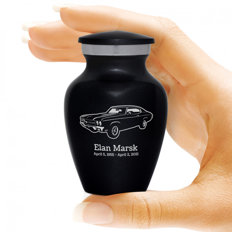 Muscle Car III Keepsake Urn - Jet Black