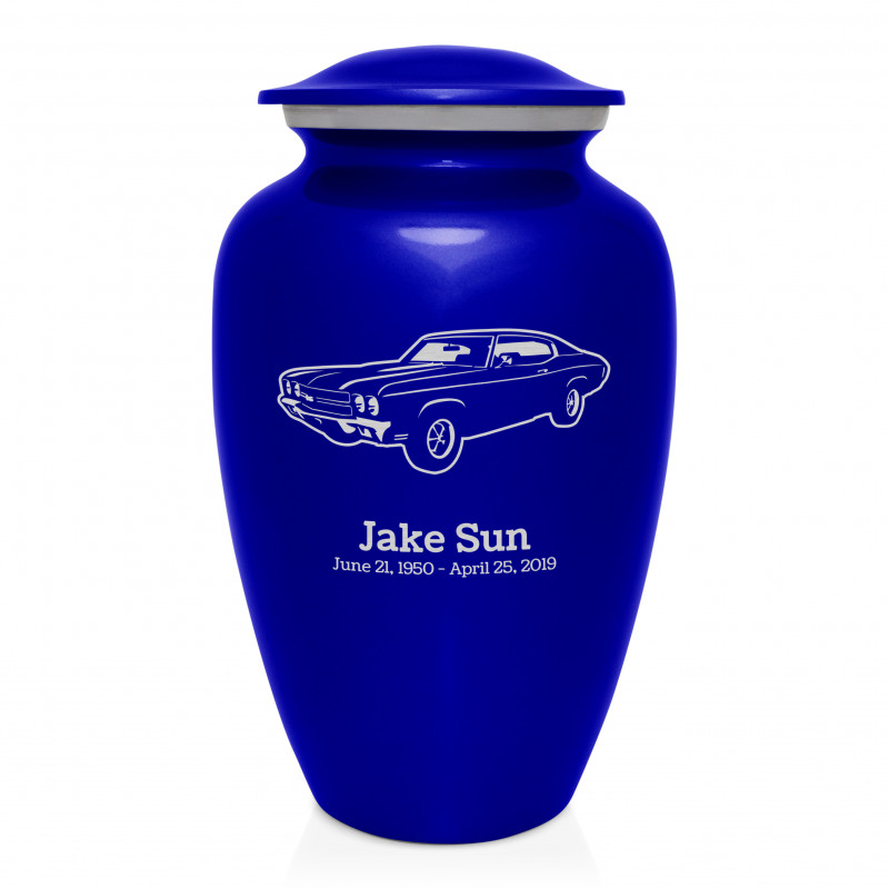 Muscle Car III Cremation Urn - Midnight Blue
