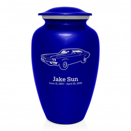 Muscle Car III Cremation Urn - Midnight Blue