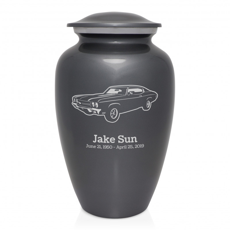 Muscle Car III Cremation Urn - Gunmetal Gray