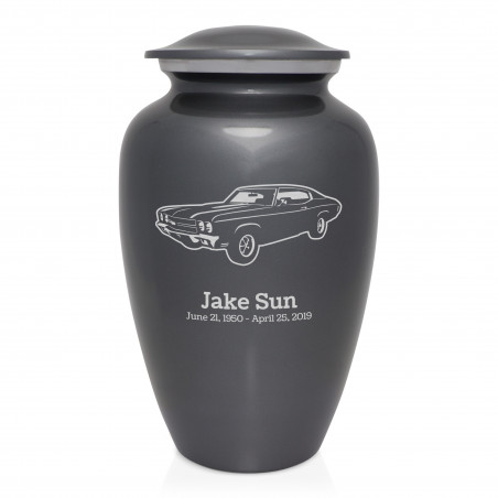 Muscle Car III Cremation Urn - Gunmetal Gray