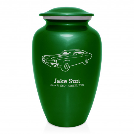 Muscle Car III Cremation Urn - Shamrock Green