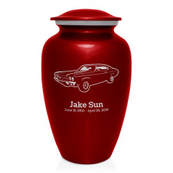 Muscle Car III Cremation Urn - Ruby Red