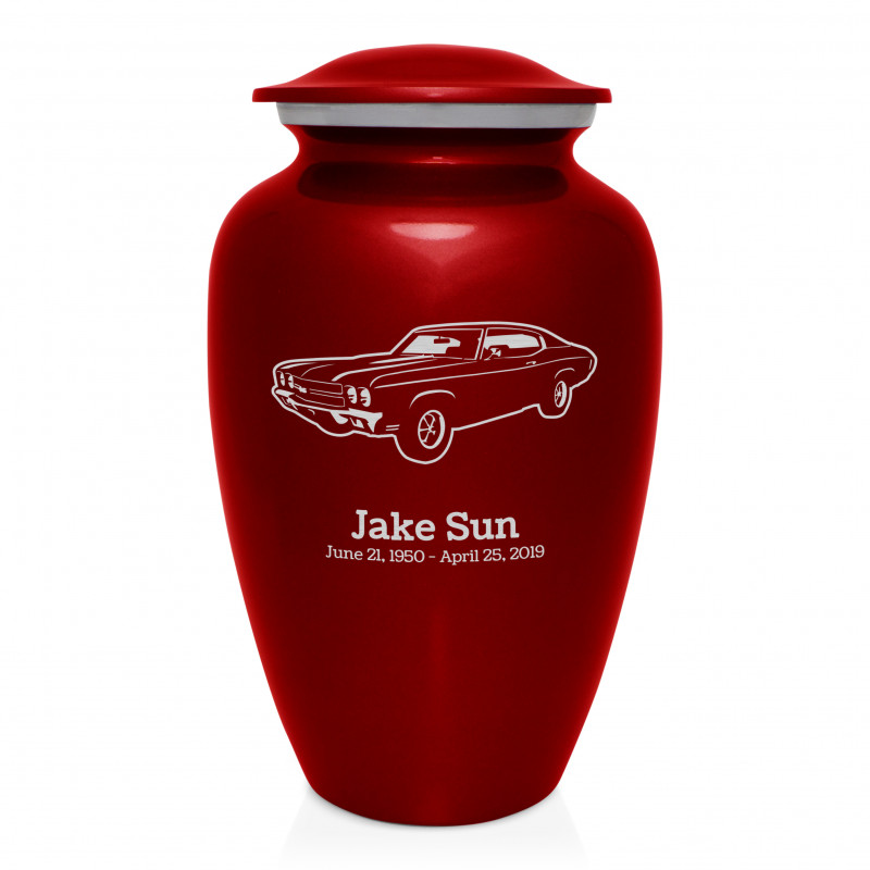 Muscle Car III Cremation Urn - Ruby Red