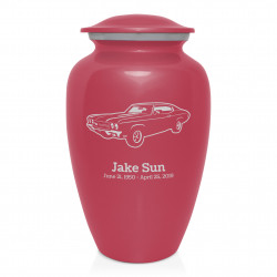 Muscle Car III Cremation Urn - Rose Pink