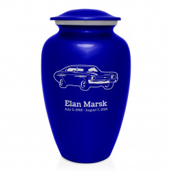 Muscle Car IV Cremation Urn - Midnight Blue
