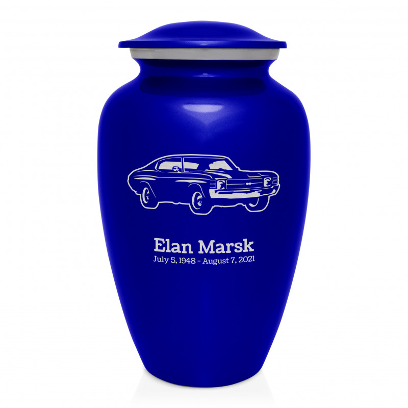 Muscle Car IV Cremation Urn - Midnight Blue