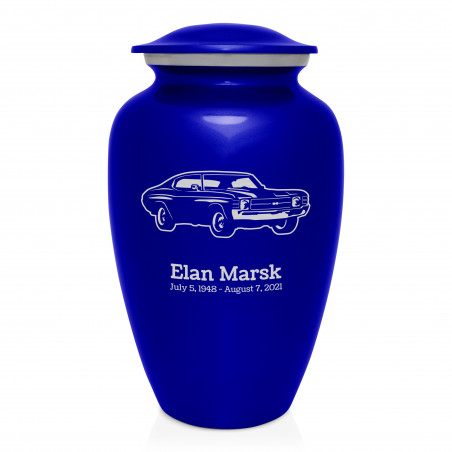 Muscle Car IV Cremation Urn - Midnight Blue