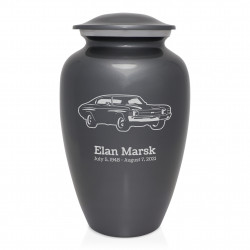 Muscle Car IV Cremation Urn - Gunmetal Gray