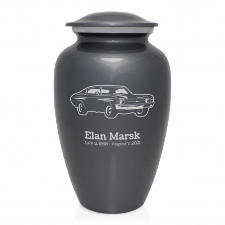 Muscle Car IV Cremation Urn - Gunmetal Gray