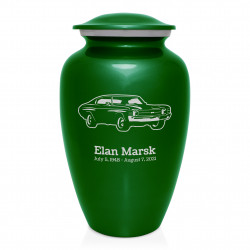 Muscle Car IV Cremation Urn - Shamrock Green