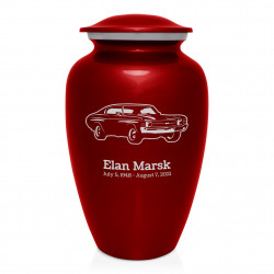 Muscle Car IV Cremation Urn - Ruby Red
