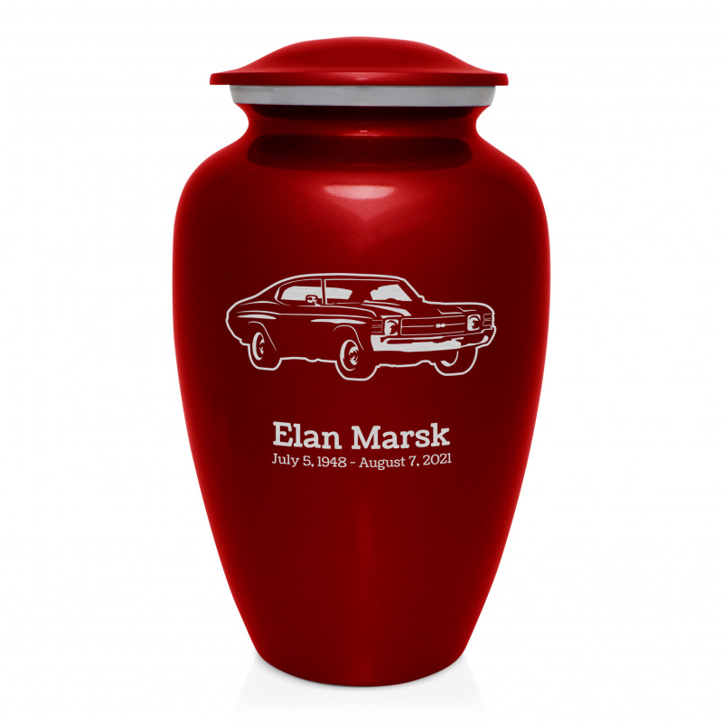 Muscle Car IV Cremation Urn - Ruby Red