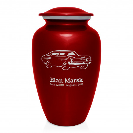 Muscle Car IV Cremation Urn - Ruby Red