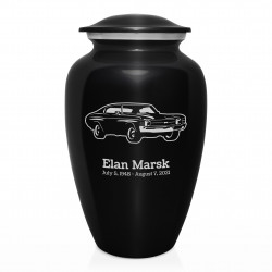 Muscle Car IV Cremation Urn - Jet Black