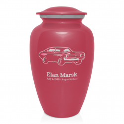 Muscle Car IV Cremation Urn - Rose Pink