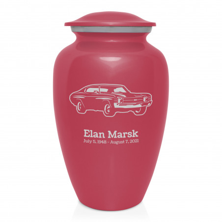 Muscle Car IV Cremation Urn - Rose Pink