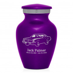 Muscle Car V Keepsake Urn - Purple Luster
