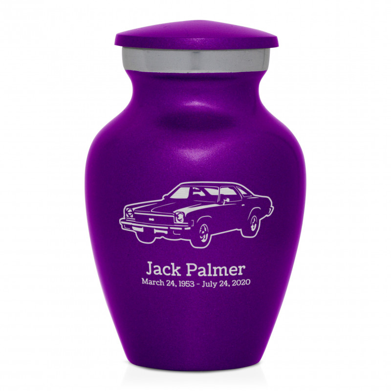 Muscle Car V Keepsake Urn - Purple Luster