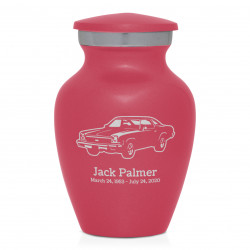 Muscle Car V Keepsake Urn - Rose Pink