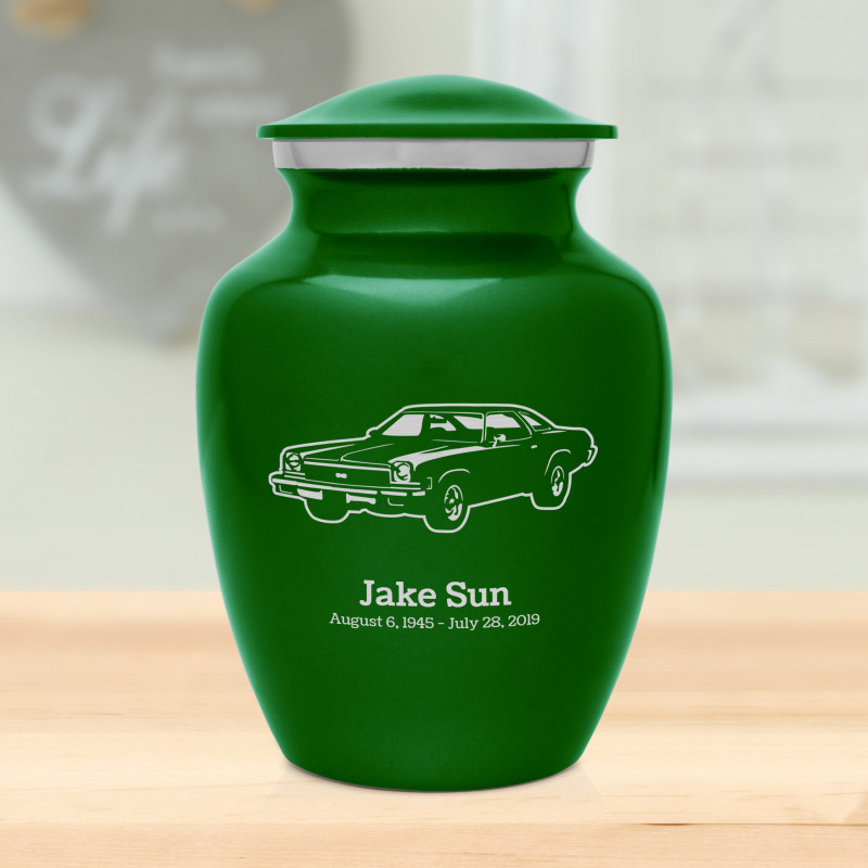 Muscle Car V Sharing Urn - Shamrock Green
