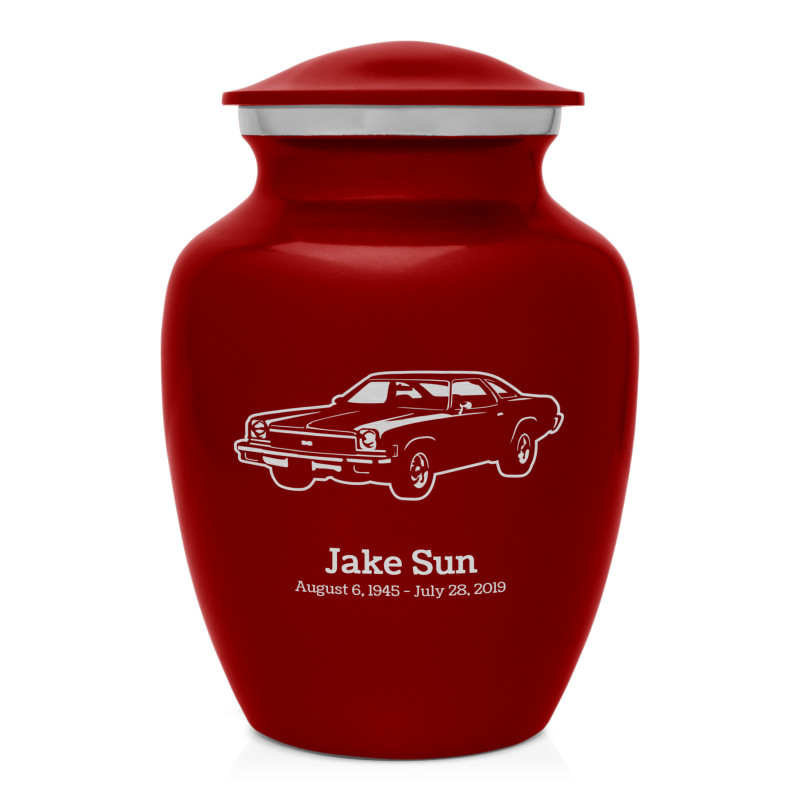 Muscle Car V Sharing Urn - Ruby Red