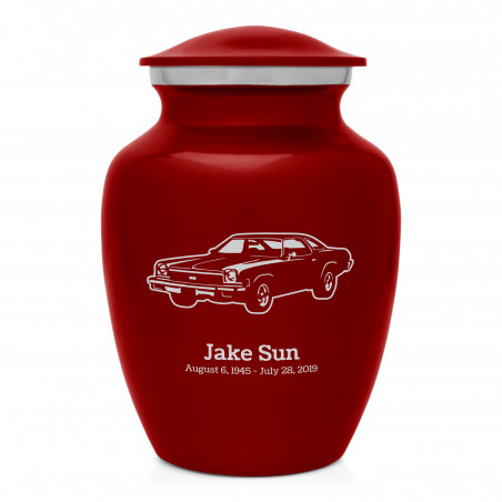 Muscle Car V Sharing Urn - Ruby Red