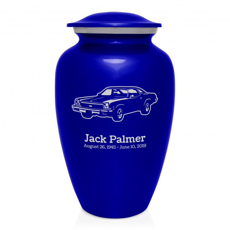 Muscle Car V Cremation Urn - Midnight Blue