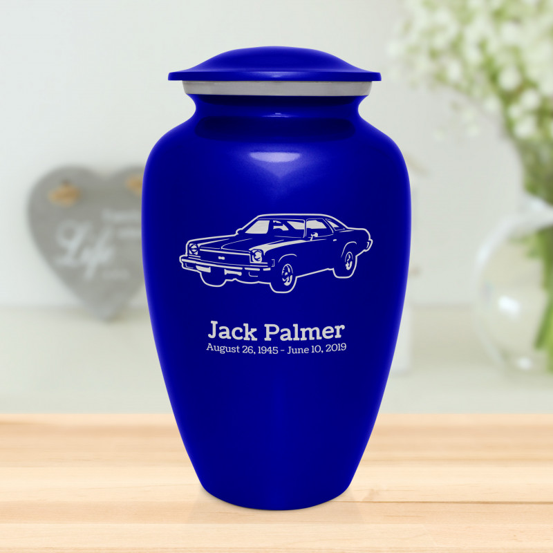 Muscle Car V Cremation Urn - Midnight Blue