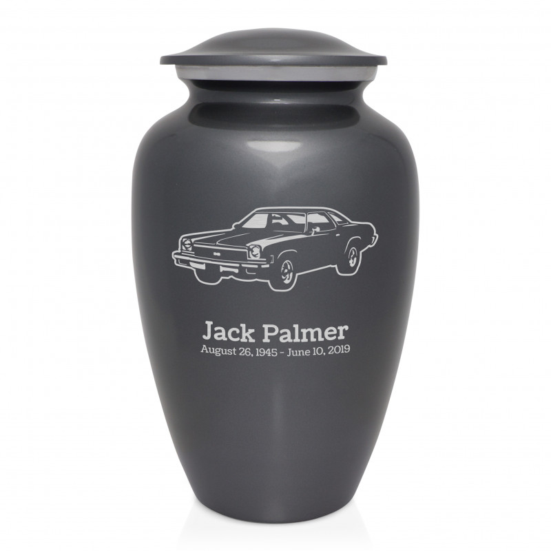 Muscle Car V Cremation Urn - Gunmetal Gray