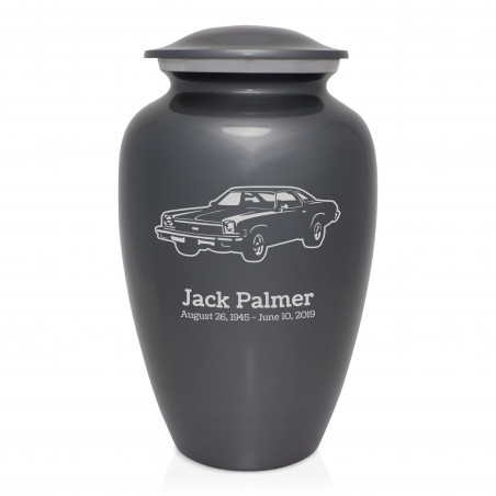 Muscle Car V Cremation Urn - Gunmetal Gray
