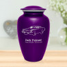 Muscle Car V Cremation Urn - Purple Luster